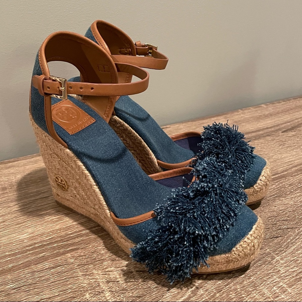 Tory Burch jean wedge